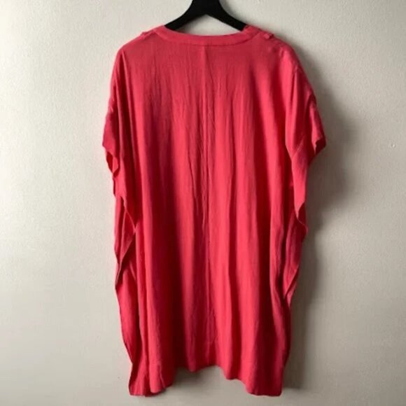Diane Von Furstenberg DVF - NAZ Caftan Dress, Oversized or Swim Cover, Pink S - Picture 6 of 10